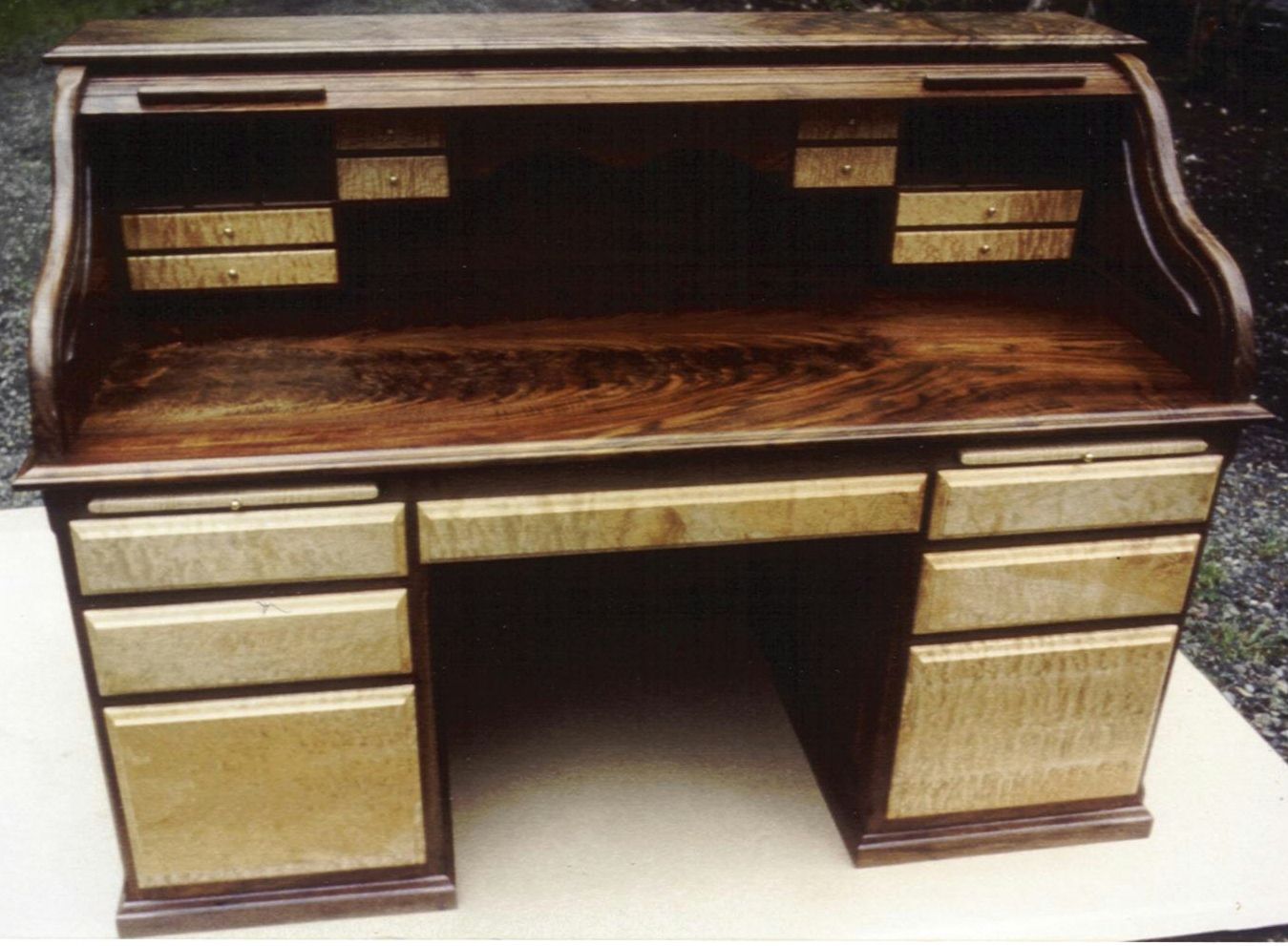 Black Walnut Rolltop Desk