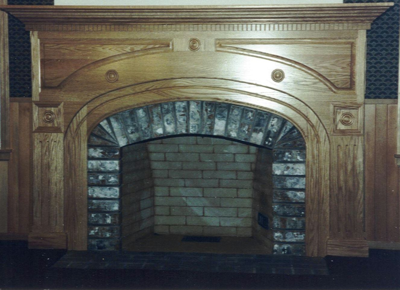 Oak Fireplace Mantle
